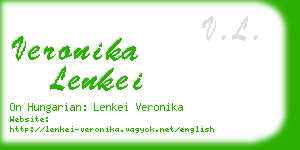 veronika lenkei business card